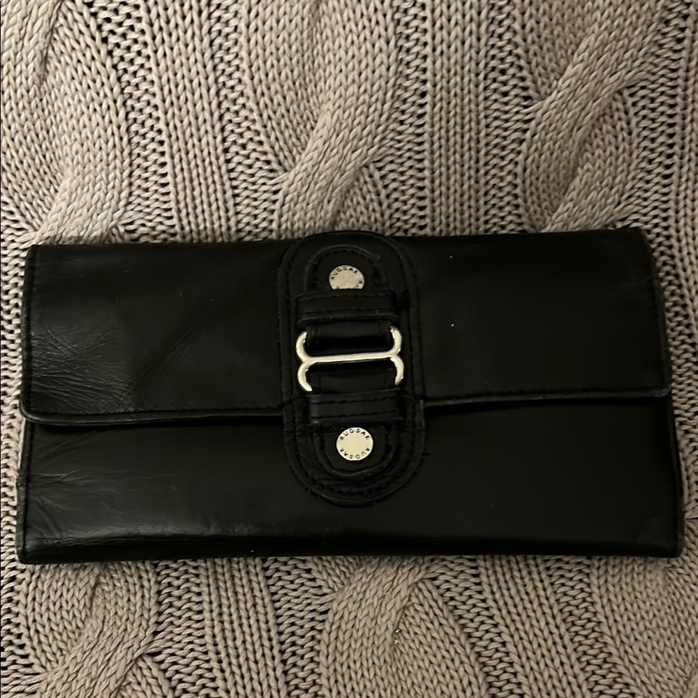 Black Leather Clutch
